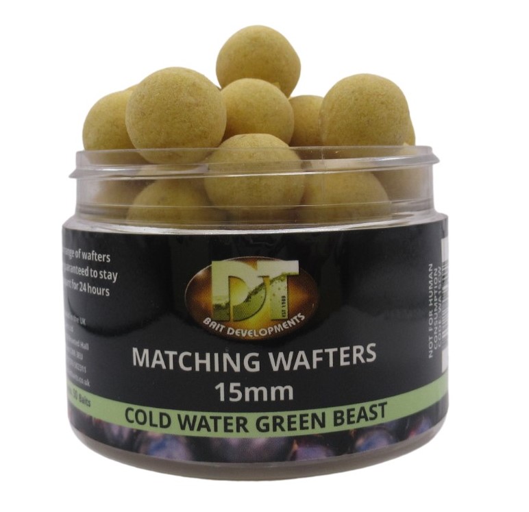 DT Baits Cold Water Green Beast 15mm Matching Wafters