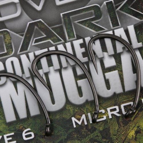 Bulk Covert Dark Cont Mugga Hooks Barbed Size 4 (TPx5)