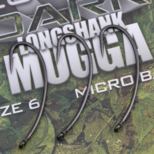 Covert Dark Longshank Mugga Hooks Barbed Size 8 (TPx5)