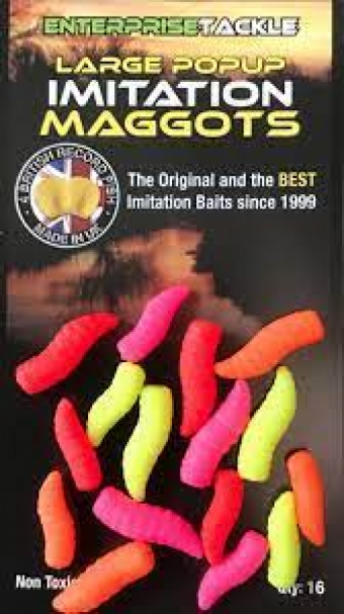 Large Imitation Maggots Fluoro Mixed Pack (Tp 10X16)