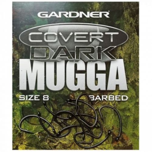 Bulk Covert Dark Mugga Hooks Barbed Size 6 (TPx5)