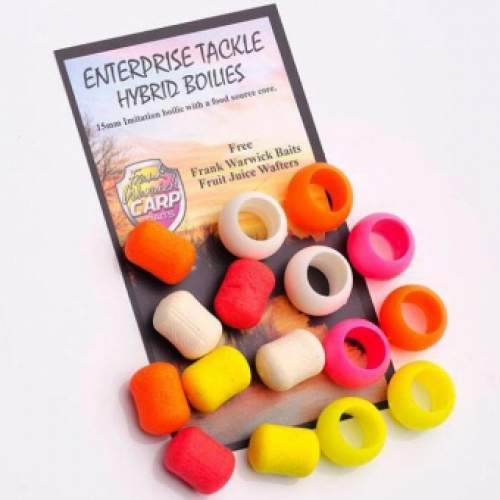 15mm Hybrid Boilie Mixed Fluoro & White (Tp 5X8)