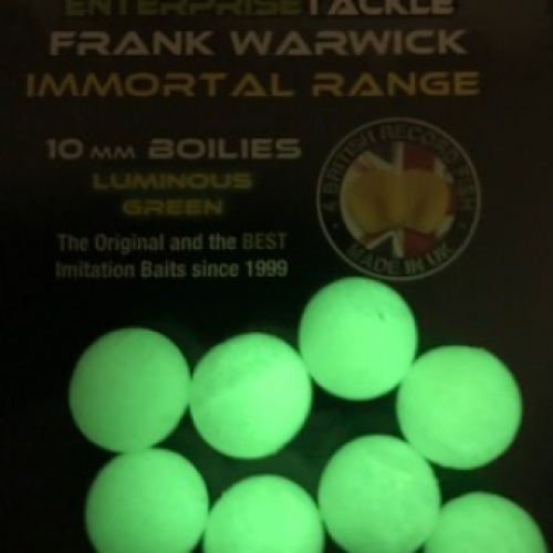 12 & 15mm Mixed Niteglow Boilies Neon Green (Tp )