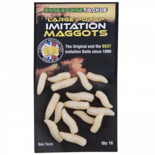 Large Imitation Maggots White (Tp 10X16)