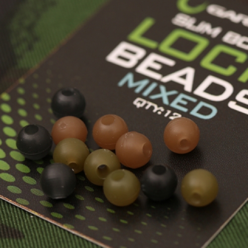 Lock Beads Slim Bore Brown (TPx5)